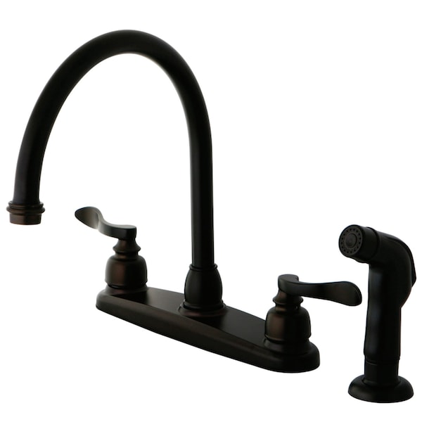 KB8795NFLSP NuWave French Centerset Kitchen Faucet, Oil Rubbed Bronze
